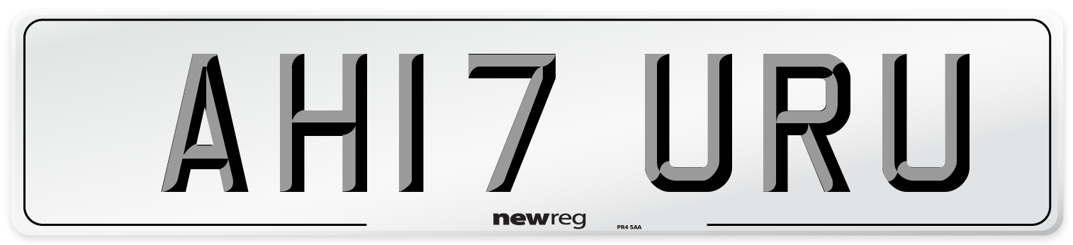 AH17 URU Number Plate from New Reg
